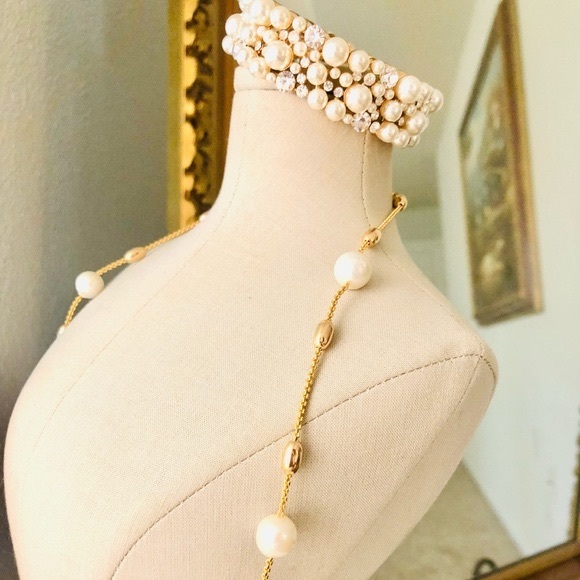 Vintage Rhinestone Pearl Bracelet Necklace Lot - Picture 4 of 16